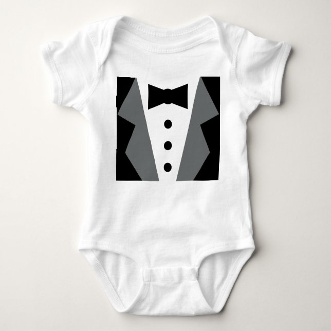 Body Para Bebé Tuxedo (Anverso)