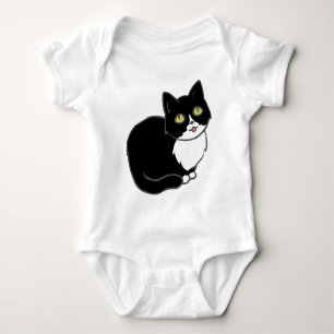 Body Para Bebé Tuxie Tuxedo Cat