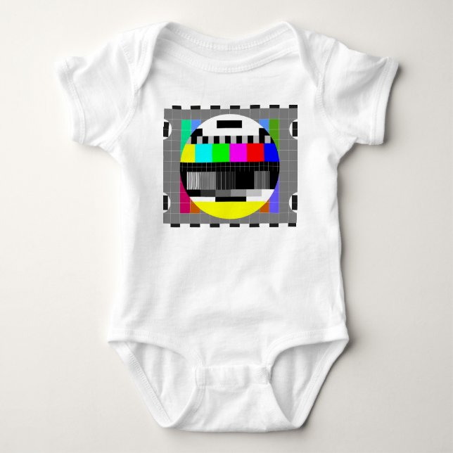 Body Para Bebé TV retro sin ilustracion de señal. (Anverso)
