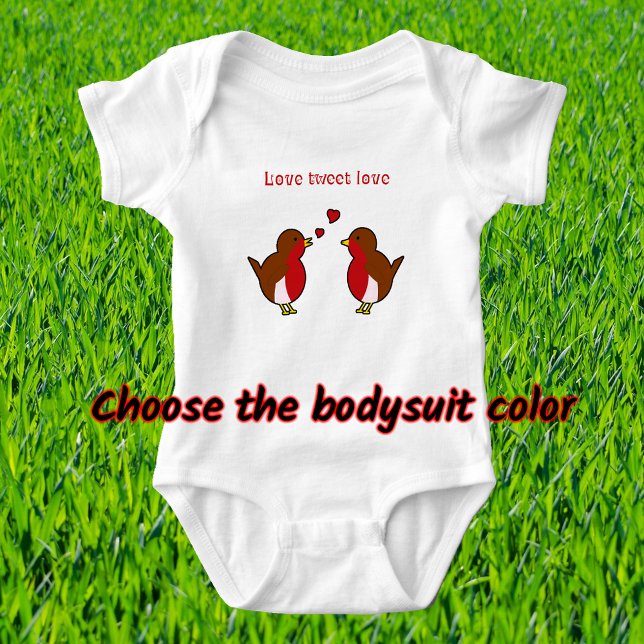Body Para Bebé Tweet de amor robos (Subido por el creador)