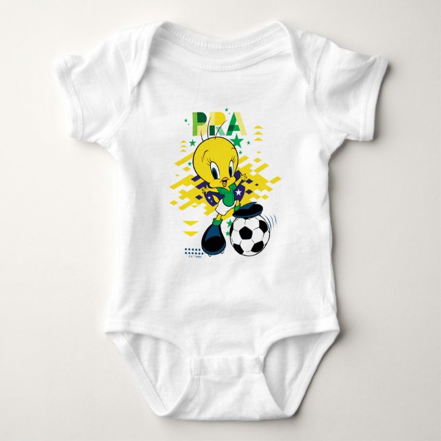 Body Para Bebé TWEETY™ Team Brazil Soccer Graphic (Anverso)