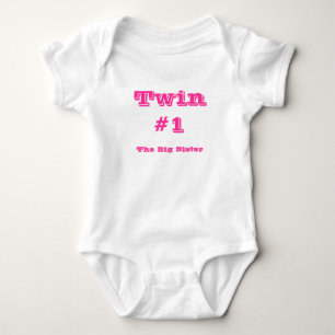 Body Para Bebé Twin#1, la hermana mayor