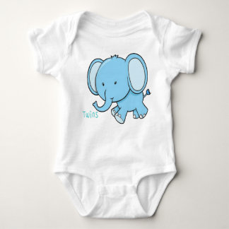 Body Para Bebé Twin Elephant baby onsie