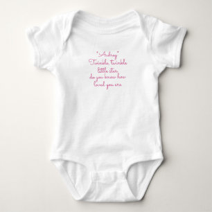 Body Para Bebé Twinkle pequeño estrella de traje de bebé monogram