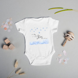 Body Para Bebé Twinkle Twinkle Little Star Boy Blue Baby Shower