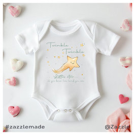 Body Para Bebé Twinkle Twinkle Pequeña Estrella Boho Personalismo