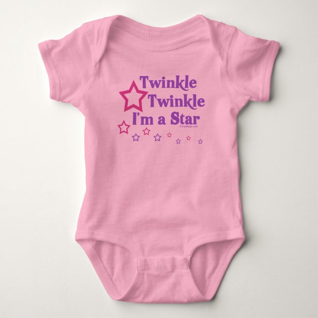 Body Para Bebé Twinkle Twinkle Soy una estrella (Anverso)