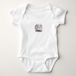 Body Para Bebé Two Cute Rabbits Illustration Sweet Baby Animals