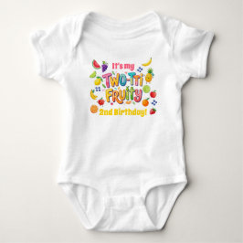 Body Para Bebé Two-tti Fruity 2nd Birthday Party