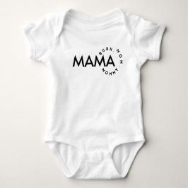 Body Para Bebé Typografía moderna Mamá mamá Bruh Bodysuit