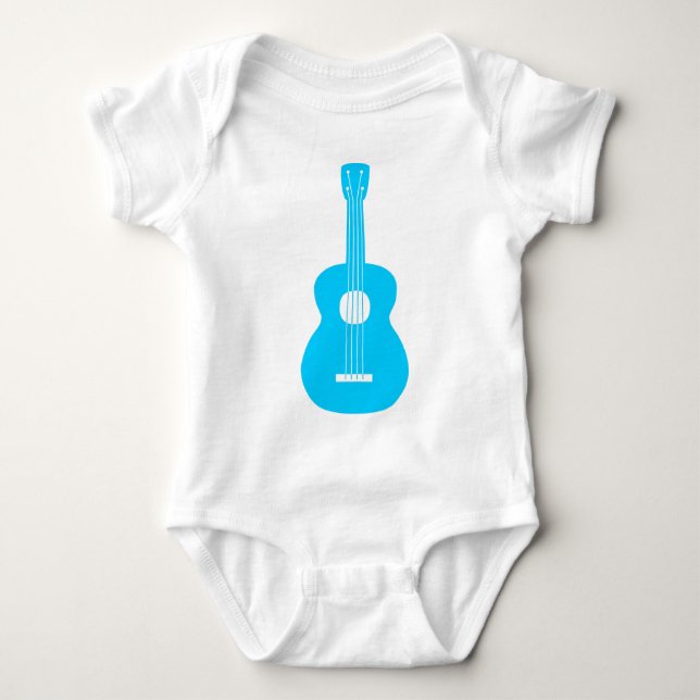 Body Para Bebé Ukulele - Sky Blue (Anverso)