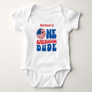 Body Para Bebé Un Amigo Americano 4 De Julio Primer Cumpleaños