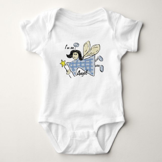 Body Para Bebé Un ángel (Anverso)