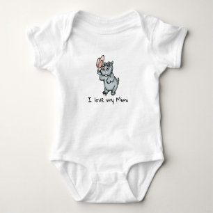 Body Para Bebé Un bebé hippo que amo a mi mima