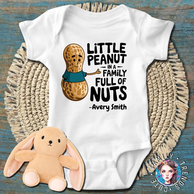 Body Para Bebé Un cacahuete en una familia llena de nueces imprim (Subido por el creador)