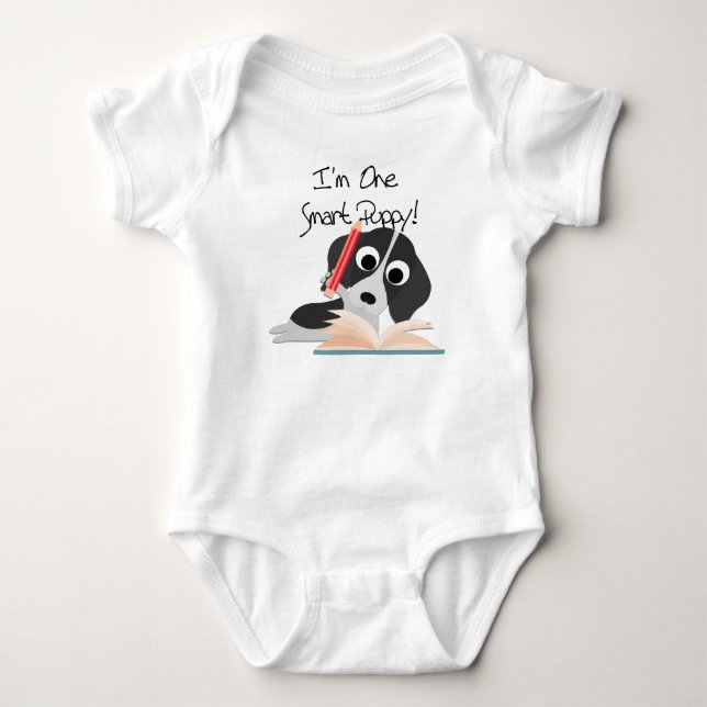 Body Para Bebé Un cachorro inteligente (Anverso)