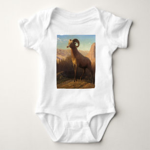 Body Para Bebé un carnero de la montaña rocosa, Bierstadt Albert