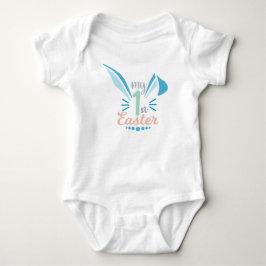 Body Para Bebé Un conejito rosa lindo oreja mi primer bebé de Pas