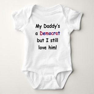 Body Para Bebé Un Demócrata de mi papá