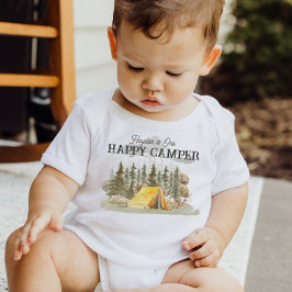 Body Para Bebé Un Feliz Campista 1er Cumpleaños de Camping