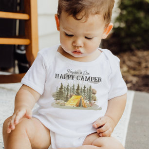 Body Para Bebé Un Feliz Campista 1er Cumpleaños de Camping