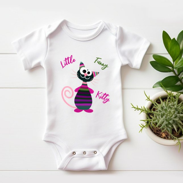 Body Para Bebé Un gato colorido divertido (Subido por el creador)