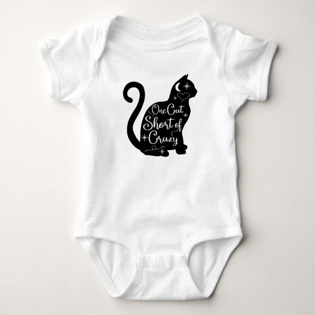 Body Para Bebé Un gato corto de locura (Anverso)