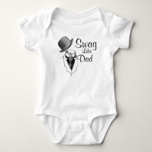 Body Para Bebé Un Gorra/Suit único, como el Creeper de papá