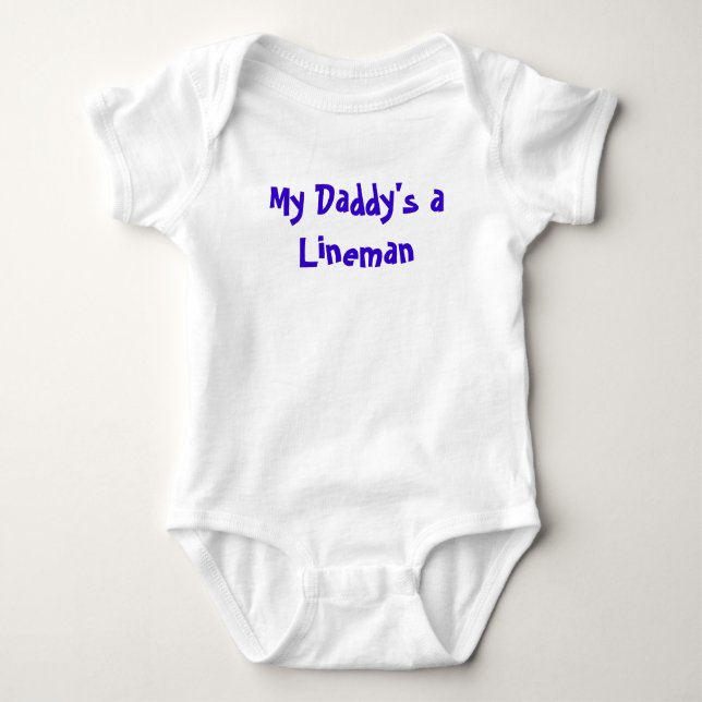 Body Para Bebé Un instalador de líneas de mi papá (Anverso)