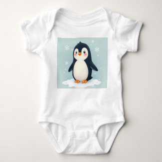 Body Para Bebé un lindo pingüino Baby Bodysuit