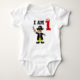 Body Para Bebé Un muchacho año del cumpleaños (pirata)