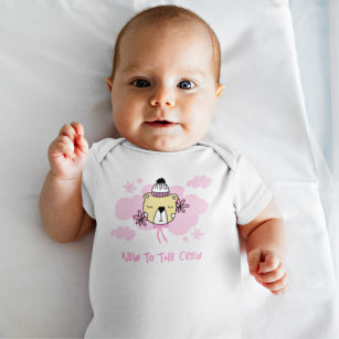 Body Para Bebé Un Oso Cuto Nuevo Para La Tripulación Niña Bebé Ro