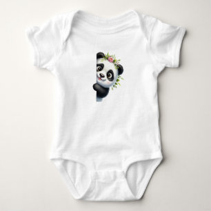 Body Para Bebé Un Panda Pequeño Muy Cuidado Oculto