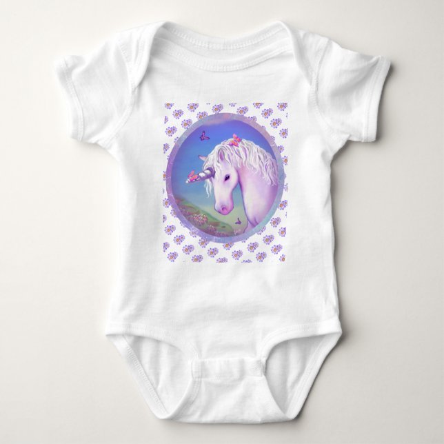 Body Para Bebé Un paraíso morado (Anverso)