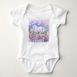 Body Para Bebé Un paraíso violeta y nieve