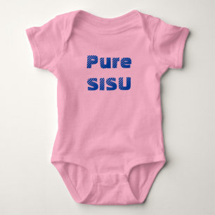 Body Para Bebé Un pedazo de bebé finlandés (rosa) Puro SISU