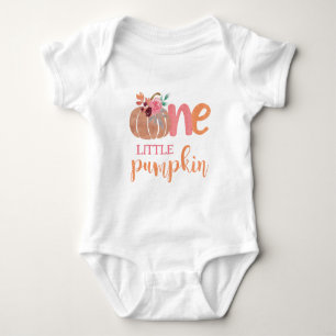 Body Para Bebé Un pequeño disfraz boho floral de calabaza para el