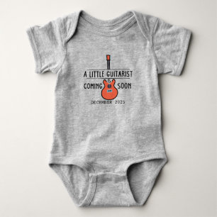 Body Para Bebé Un pequeño guitarrista viene en camino Cute Rocker