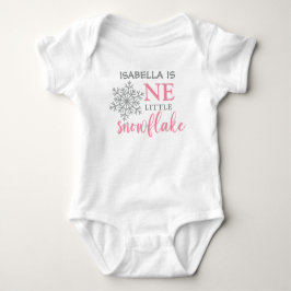 BODY PARA BEBÉ UN PEQUEÑO SNOWFLAKE PRIMER CUMPLEAÑOS