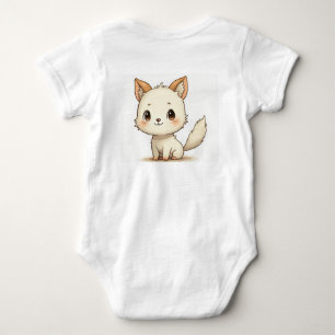 Body Para Bebé un perro lindo y ropa de bebé