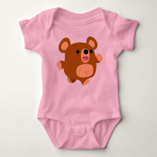Body Para Bebé Un Personalizado lindo y juguetón oso ropa para be
