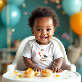 Body Para Bebé Un Personalizado tonto de oca