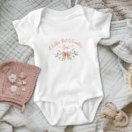 Body Para Bebé Un Poco De Campo Lazo Flores Silvestres Niña Bebé