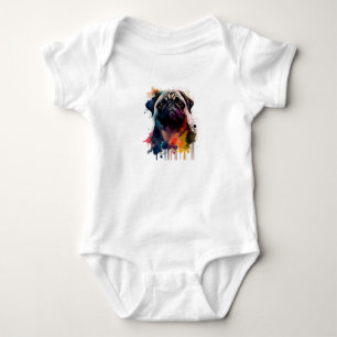 Body Para Bebé Un pug con estilo