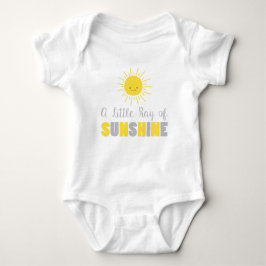 Body Para Bebé Un rayo de sol de Baby Shower de creeper de sol