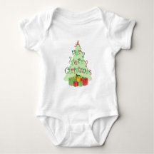 Un texto navideño muy feliz con árbol y presentaci