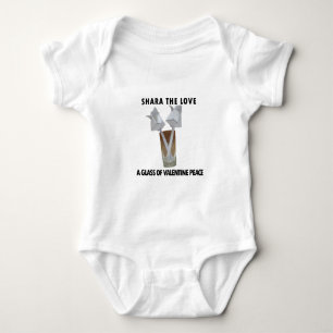 Body Para Bebé Un vaso de paz valentina.