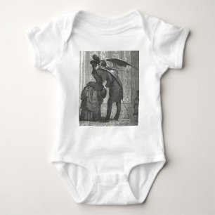 Body Para Bebé Un Victorian del beso/un vampiro con alas gótico