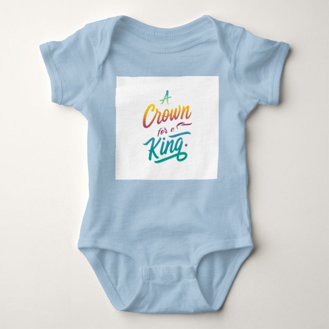Body Para Bebé Una corona para un rey (Anverso)