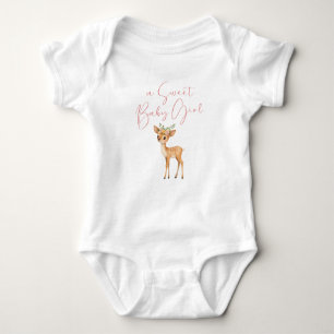 Body Para Bebé Una dulce niña de Woodland Deer
